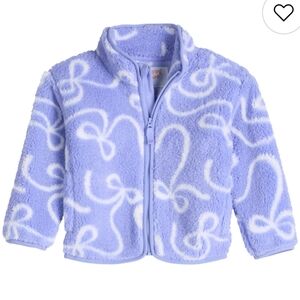 NEW - Baby Girl Jumping Beans® High Pile Fleece Jacket (Size 12M)